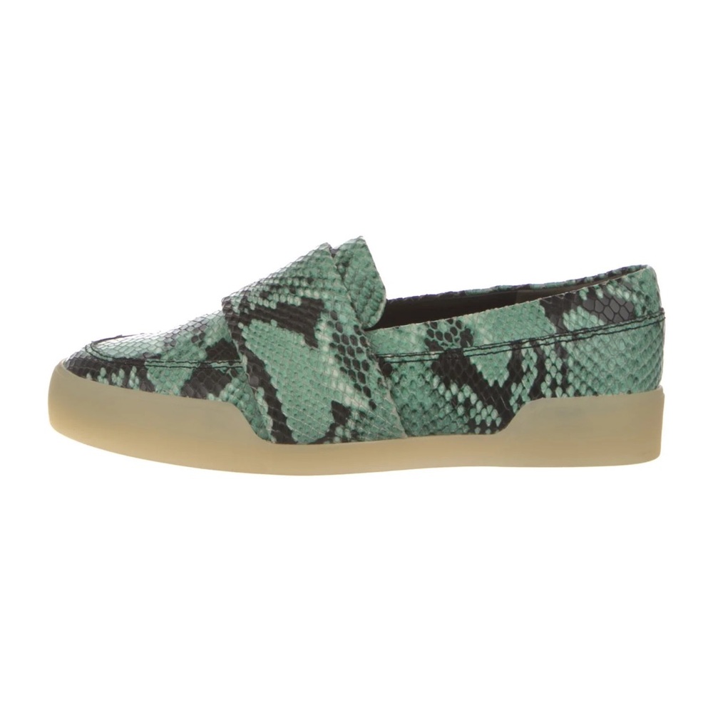 Nwot 3.1 Phillip Lim Morgan Loafer Sneakers Green Python Snake Leather Size 35/5